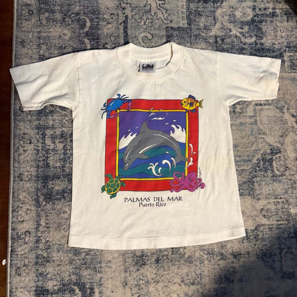 Betsy & Co. Palmas del Mar Puerto Rico Dolphin Graphic T-Shirt